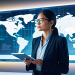 무역협상 과정에서 발생할 수 있는 법적 이슈 - **Prompt:** A highly detailed, realistic illustration depicting a professional, gender-neutral indiv...