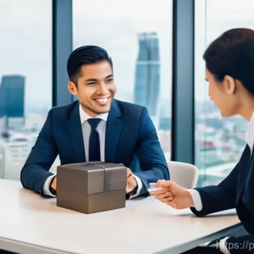 Home 20 무역협상 실무에서 발생하는 윤리적 딜레마 - **Prompt 1: Cultural Diplomacy in Global Business**
A bright, professional conference room with ...